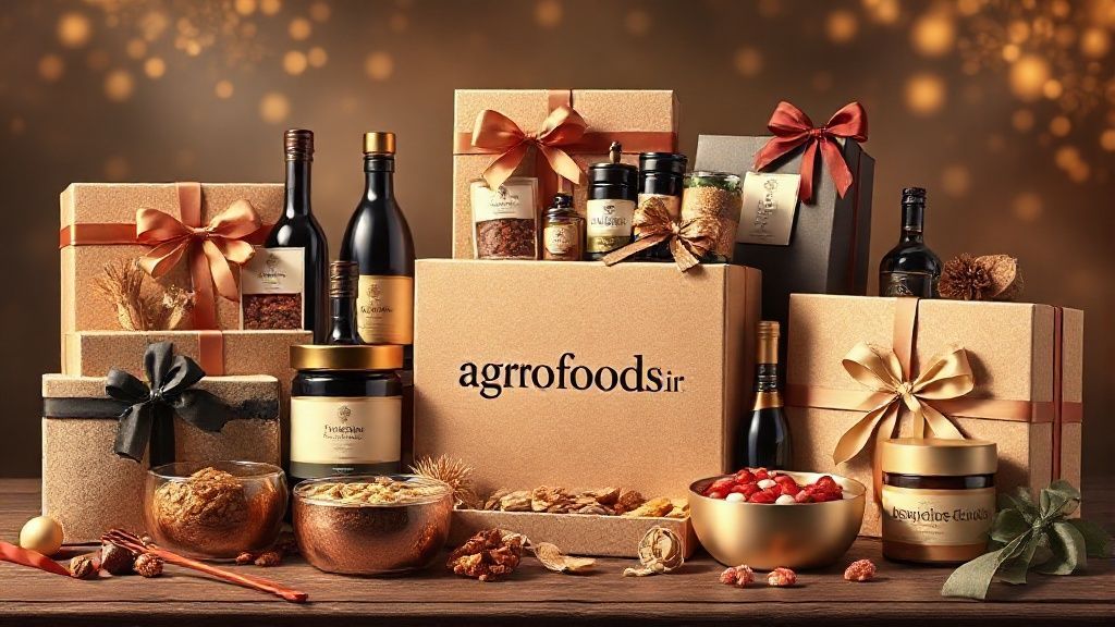 پک های هدیه لاکچری با محصولات غذایی