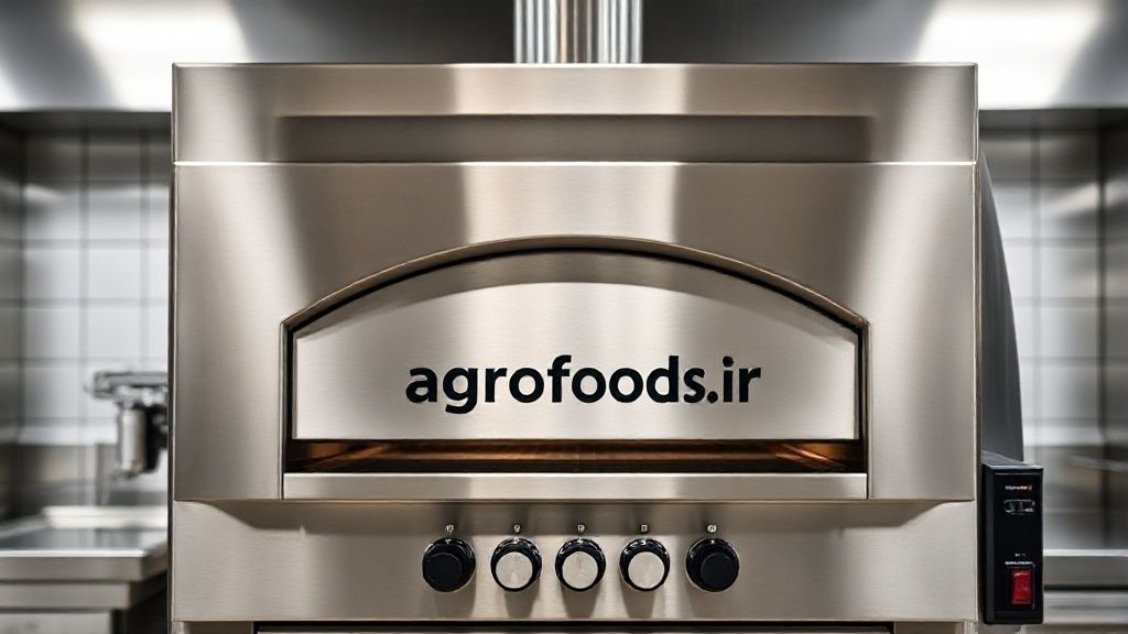فر پیتزا صندوقی استیل روشن و حرفه ای