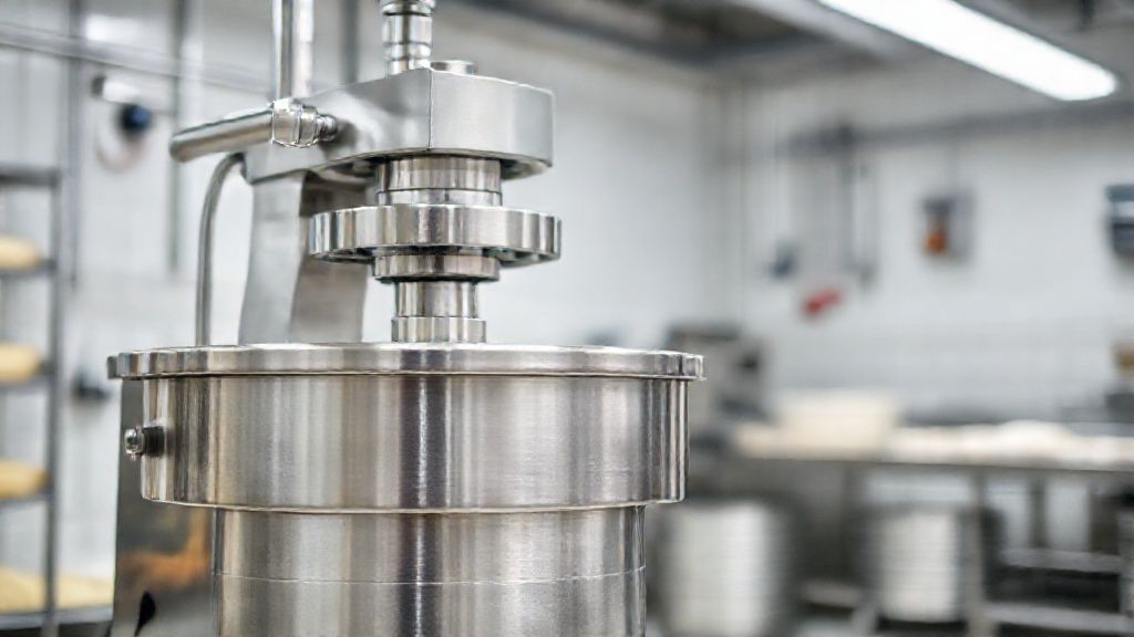 دستگاه خمیرگیر صنعتی در حال کار