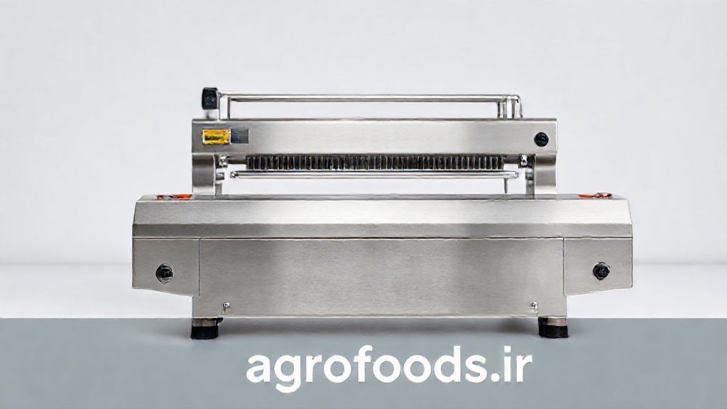 دستگاه دوخت ریلی استیل در خط تولید