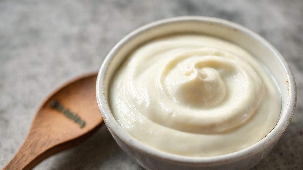 کاسه‌ای از سرشیر تازه و غلیظ