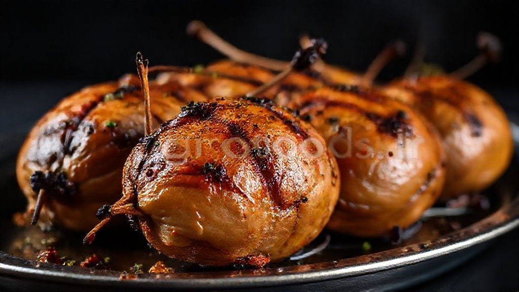 تصویری از گوشت کبک کبابی لذیذ و آماده سرو