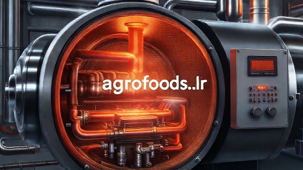 تصویر داخلی دیگ بخار با لوله‌های آتشخوار