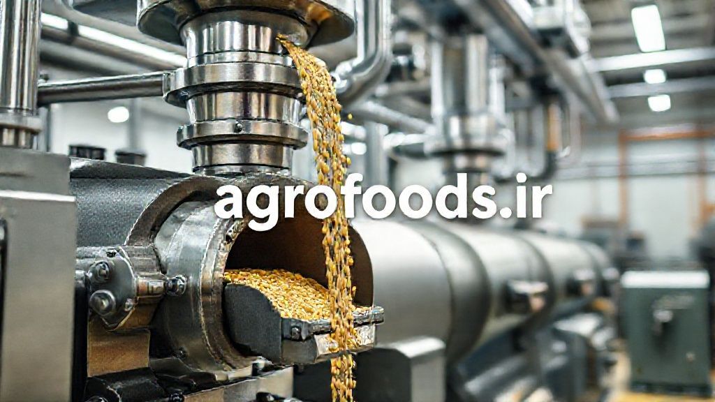 آسیاب صنعتی مدرن با ماشین آلات پیچیده