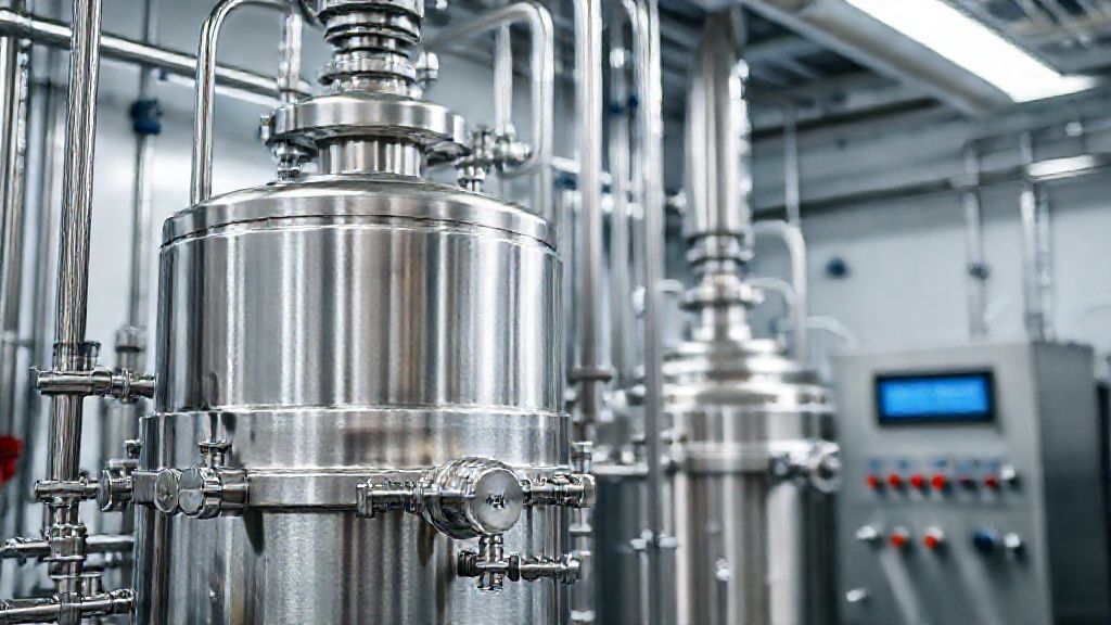 راکتور استیل در خط تولید صنایع غذایی