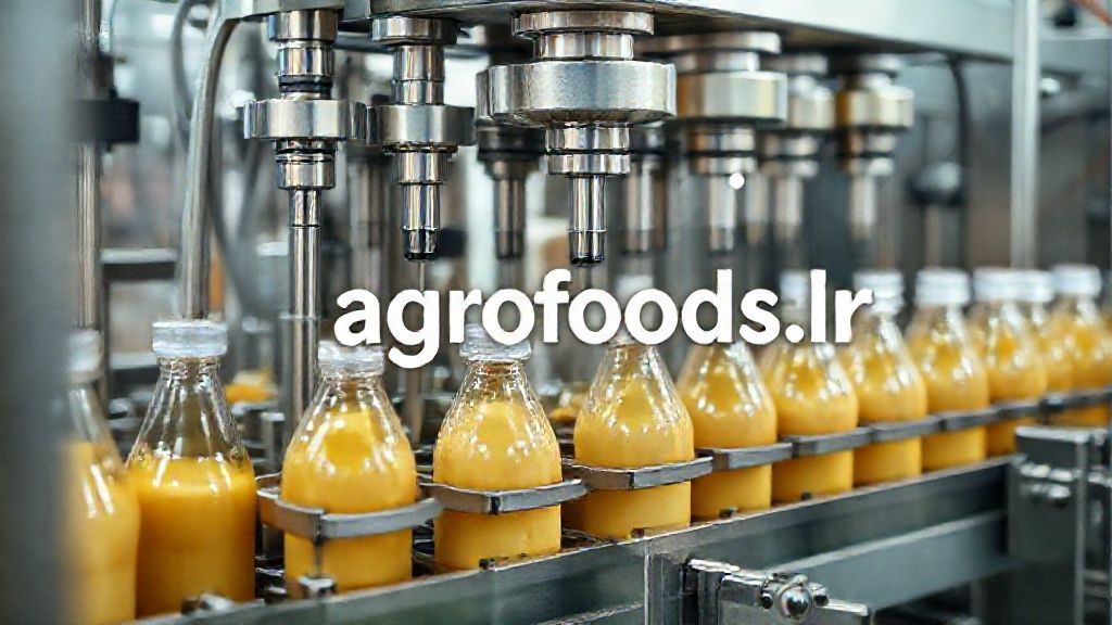 دستگاه پرکن صنعتی در حال کار و بسته‌بندی