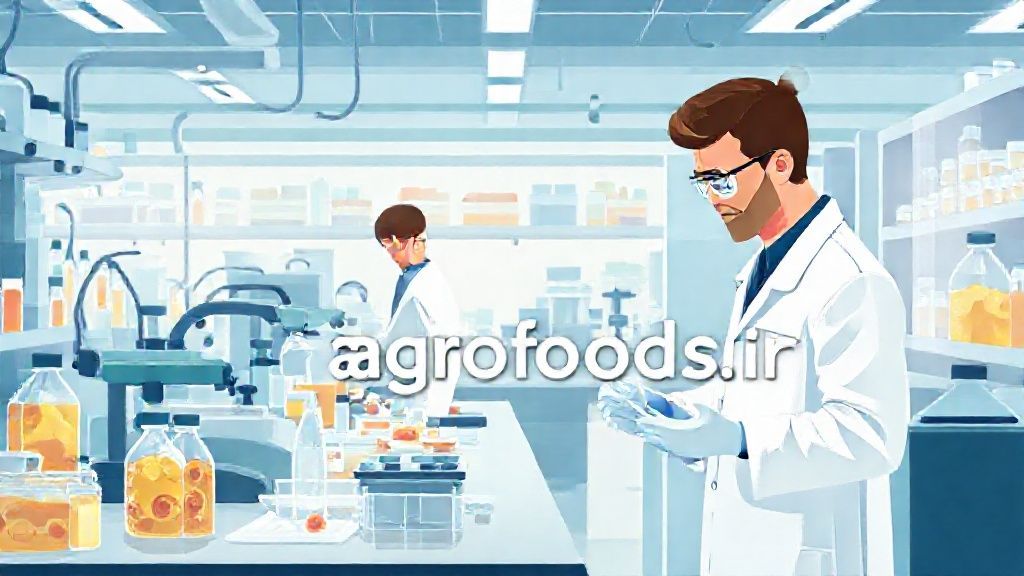 تصویری از آزمایشگاه علوم غذایی و دانشمندان