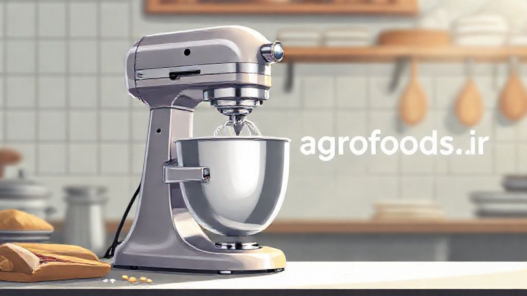 میکسر قنادی صنعتی در حال کار