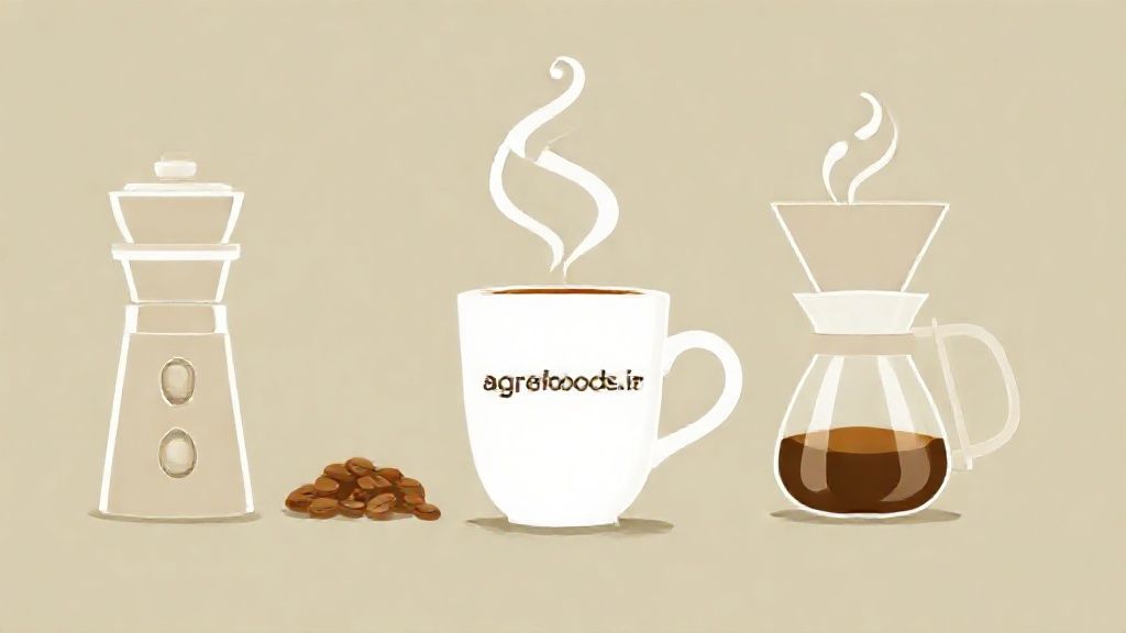فرآیند دم آوری قهوه در محیط صنعتی