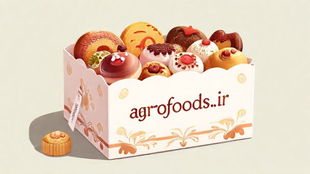 جعبه شیرینی لوکس با انواع دسر
