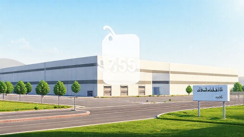 تصویر یک شهرک صنعتی مدرن در اصفهان با سولههای بزرگ