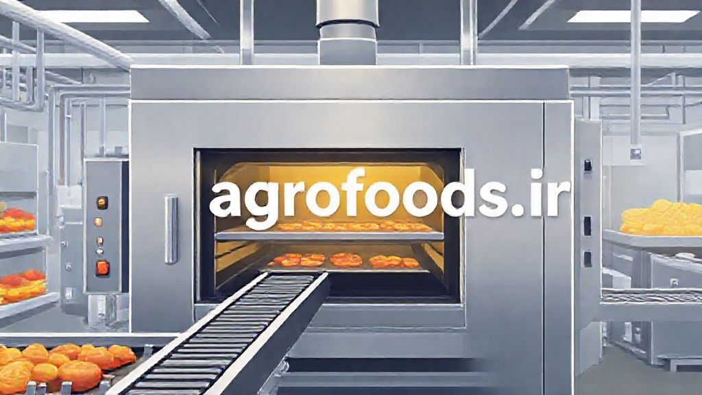 فر ریلی صنعتی در کارخانه مواد غذایی
