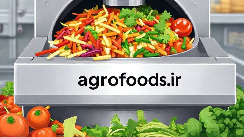 خردکن صنعتی صیفی جات و سبزیجات متنوع