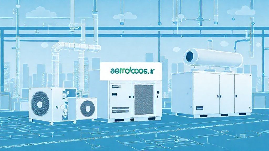 تصویری از هواساز ایرواشر مدرن در محیط صنعتی