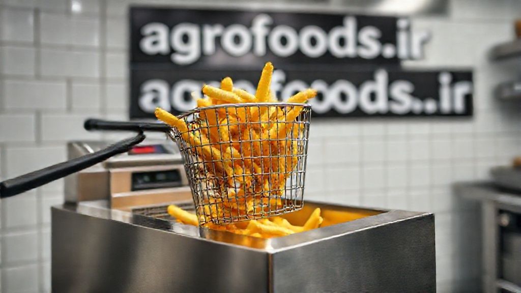 سرخ کن صنعتی در آشپزخانه حرفه ای