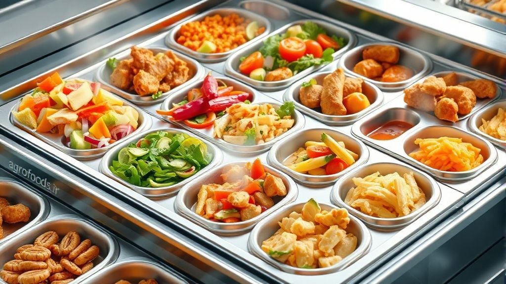 سینی سلف سرویس استیل و ملامین برای خدمات غذایی