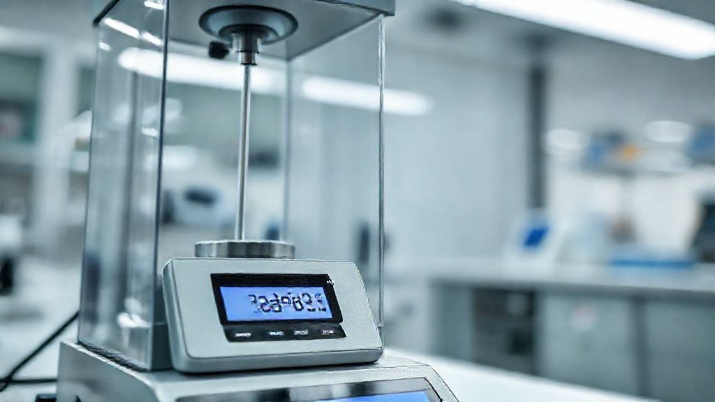 ترازوی حساس آزمایشگاهی در آزمایشگاه مدرن