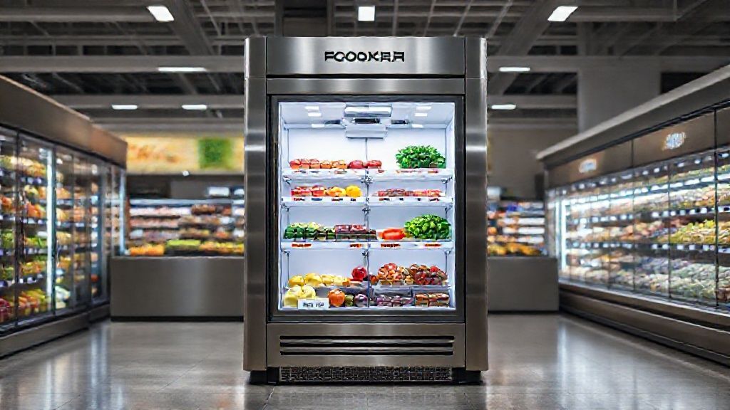 یخچال جزیره کوهسار سرما در محیط فروشگاهی