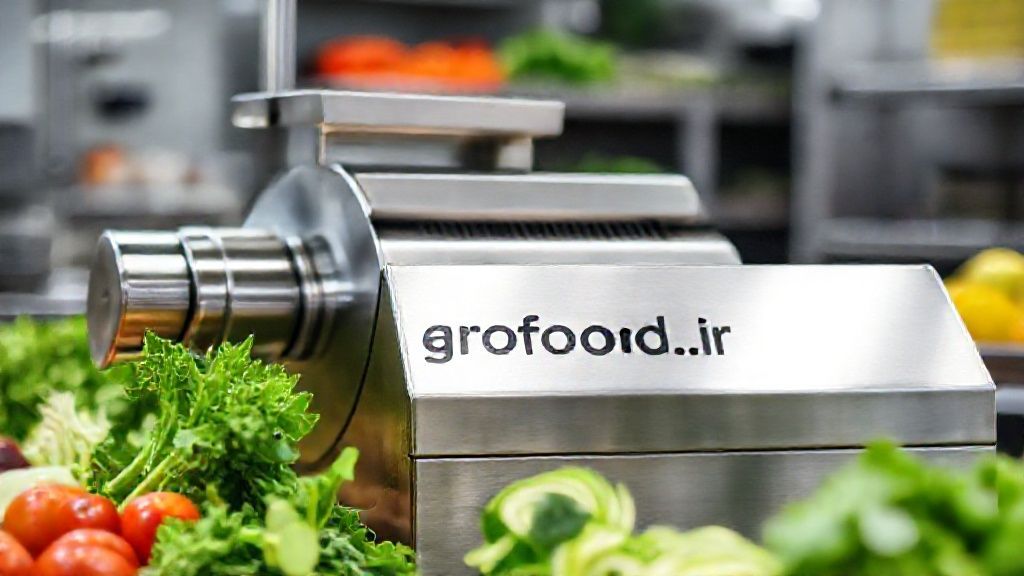 ماشین اسلایسر سبزیجات در خط تولید