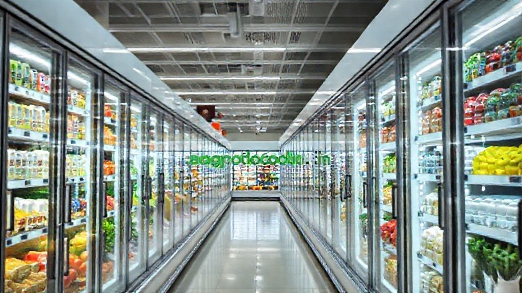 یخچال پرده هوا در یک فروشگاه مدرن در تهران