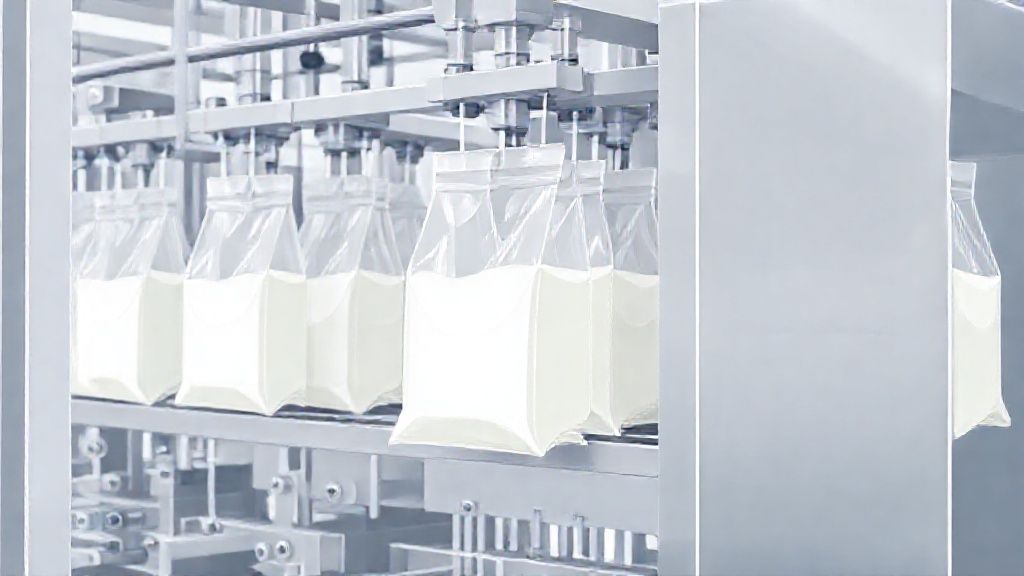 خط تولید اتوماتیک شیر پرکن کیسهای در تهران