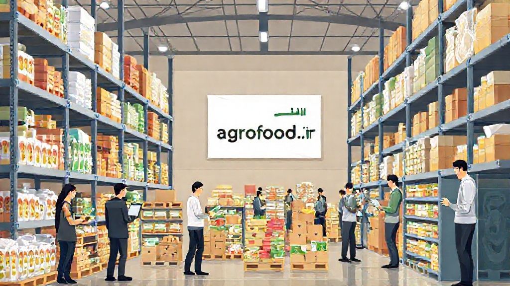 تصویری از یک انبار مدرن و شلوغ در تهران