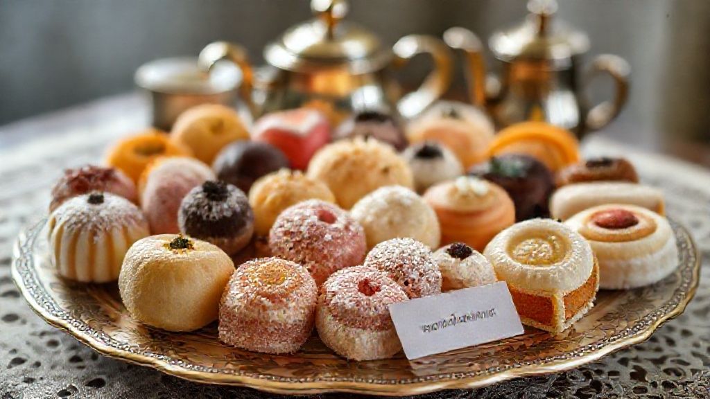 انواع شیرینی خشک ایرانی با چیدمان زیبا