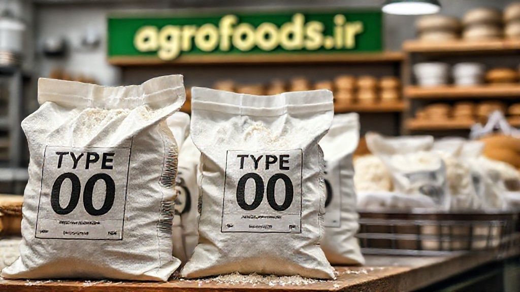 کیسه‌های آرد نول در یک نانوایی