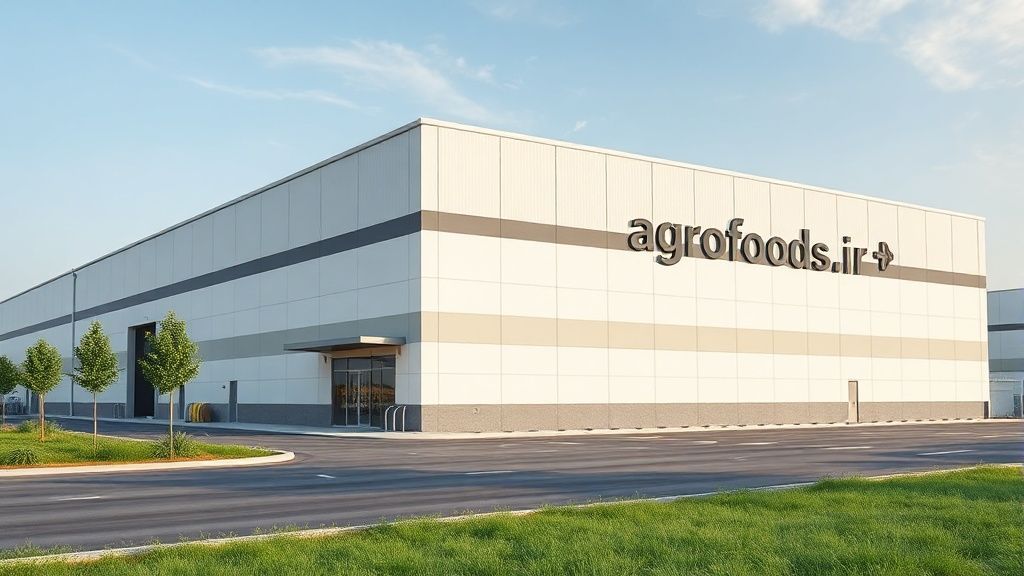 تصویری از نمای بیرونی سوله بهداشتی مدرن در اصفهان