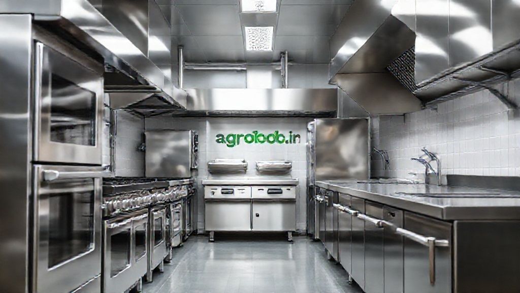 تصویر تجهیزات مدرن آشپزخانه صنعتی استیل