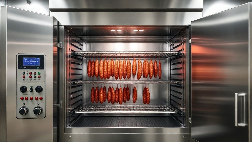 اتاق پخت مدرن سوسیس و کالباس