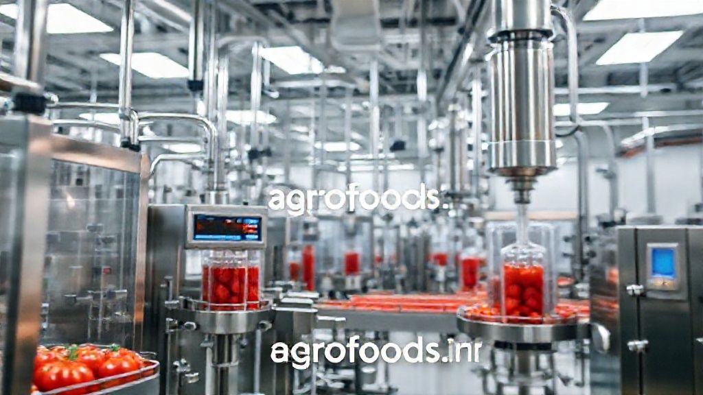 تولید رب اسپتیک در یک کارخانه مواد غذایی