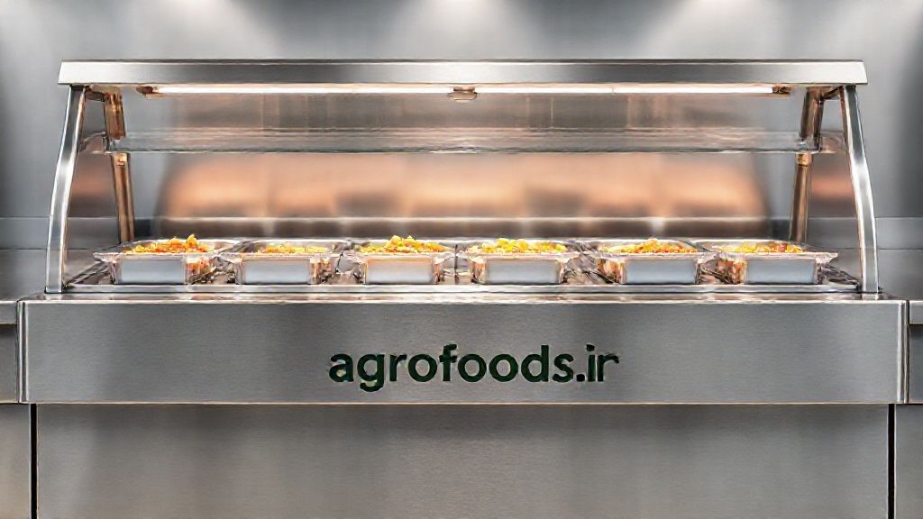 کانتر گرم بن ماری رام استیل آماده سرو غذا