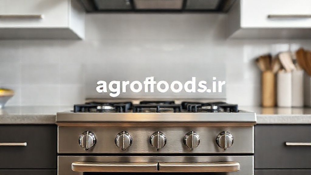 اجاق گاز استیل سعیدی در آشپزخانه صنعتی