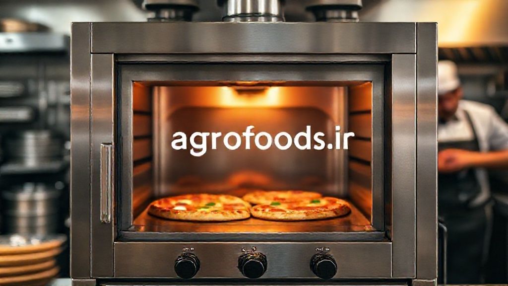 فر پیتزا صندوقی استیل در آشپزخانه صنعتی