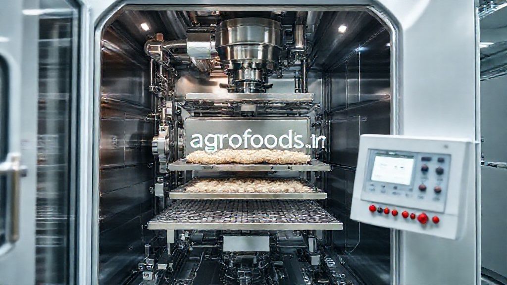 تصویری فوتورئالیستی از یک دستگاه خشک کن انجمادی پیشرفته