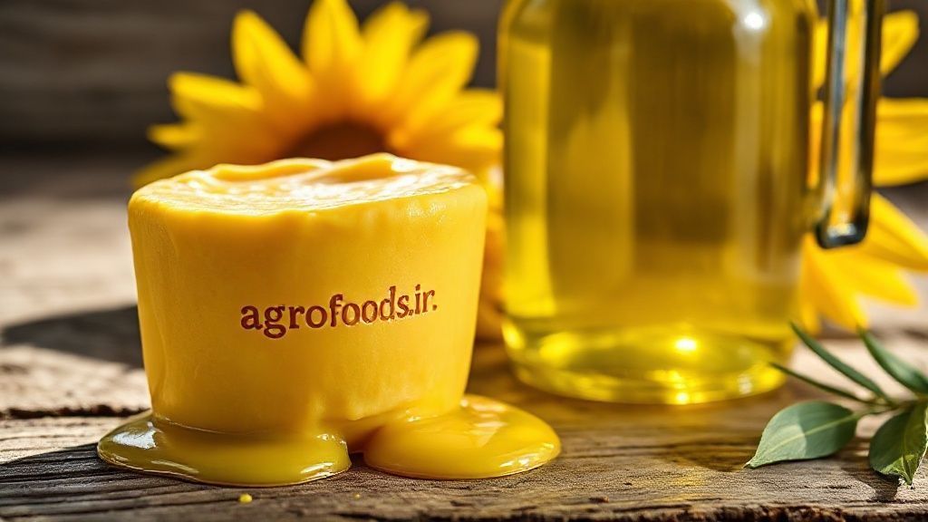 تصویر روغن کره ای ورقه آفتاب با بافت غلیظ