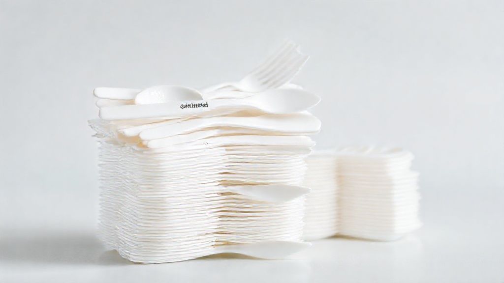 عکس قاشق چنگال پلاستیکی یکبار مصرف