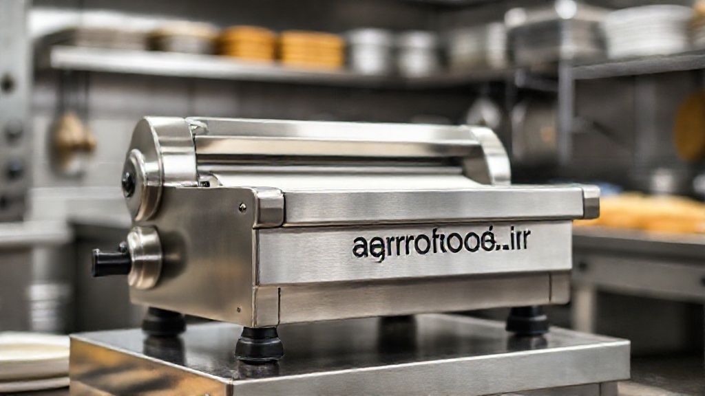 پهن کن خمیر رومیزی در خط تولید