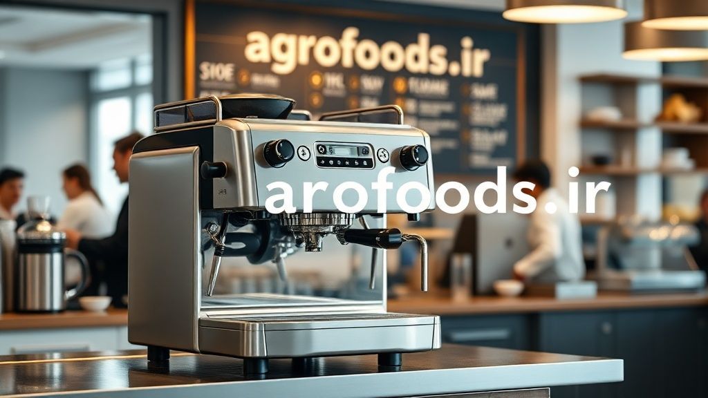 دستگاه اسپرسوساز جیمبالی در یک کافه مدرن