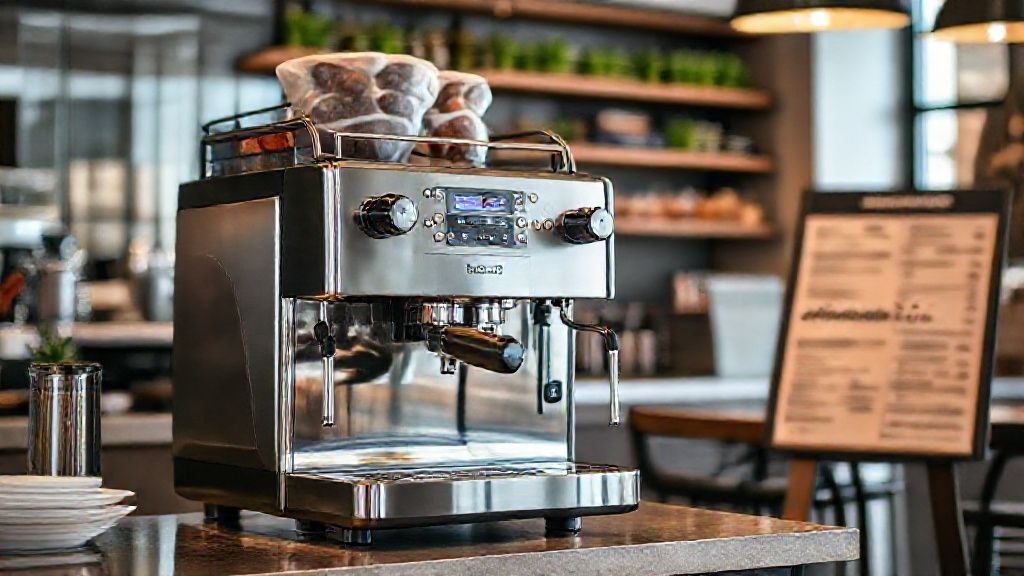 دستگاه اسپرسوساز جیمبالی M22 حرفه‌ای در کافه