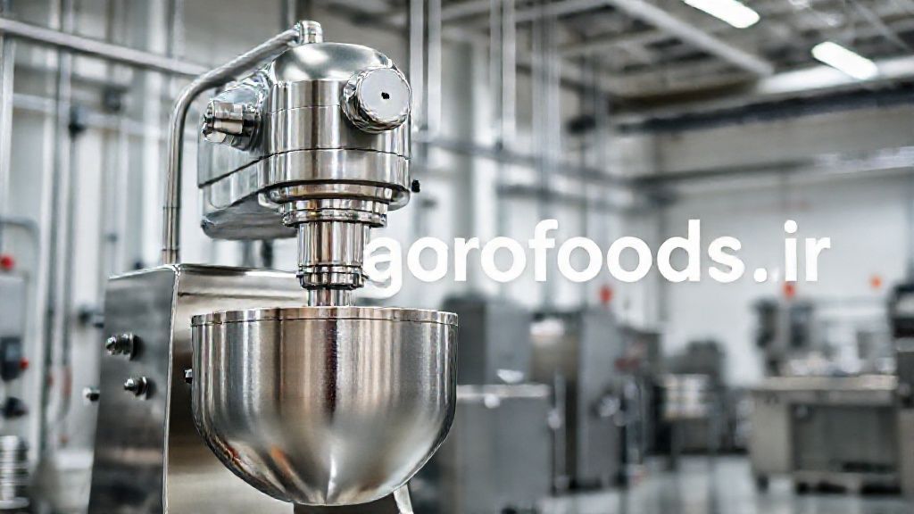 همزن میکسر استیل صنعتی در حال کار