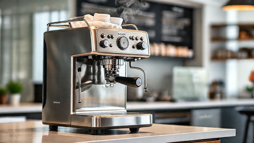 دستگاه اسپرسو جیمبالی با طراحی شیک و مدرن
