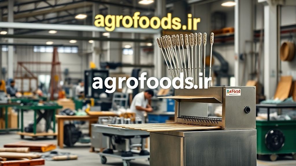 کارگاه صنعتی مدرن ساخت دستگاه جوجه سیخ زن