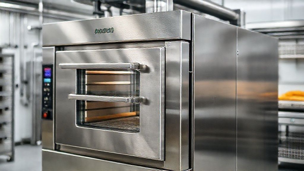 فر قنادی صنعتی مدرن با بدنه استیل