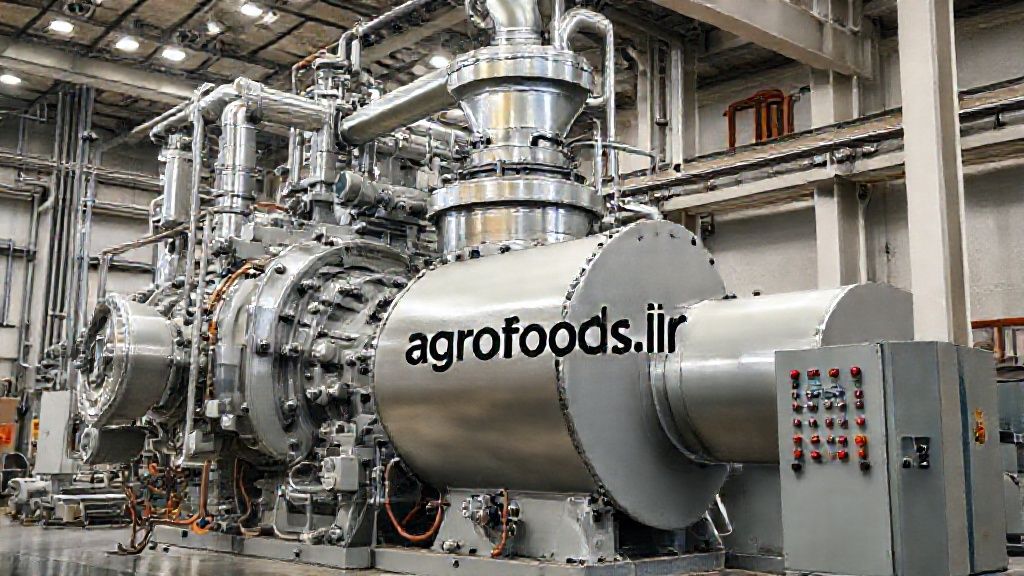 آسیاب صنعتی مدرن در کارخانه‌ای در اصفهان