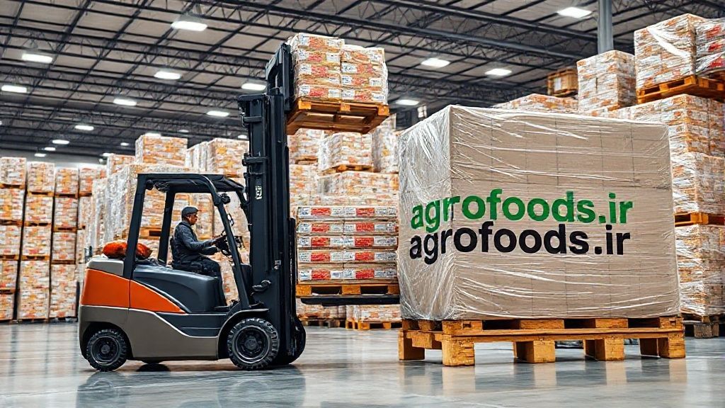 لیفتراک در انبار مواد غذایی