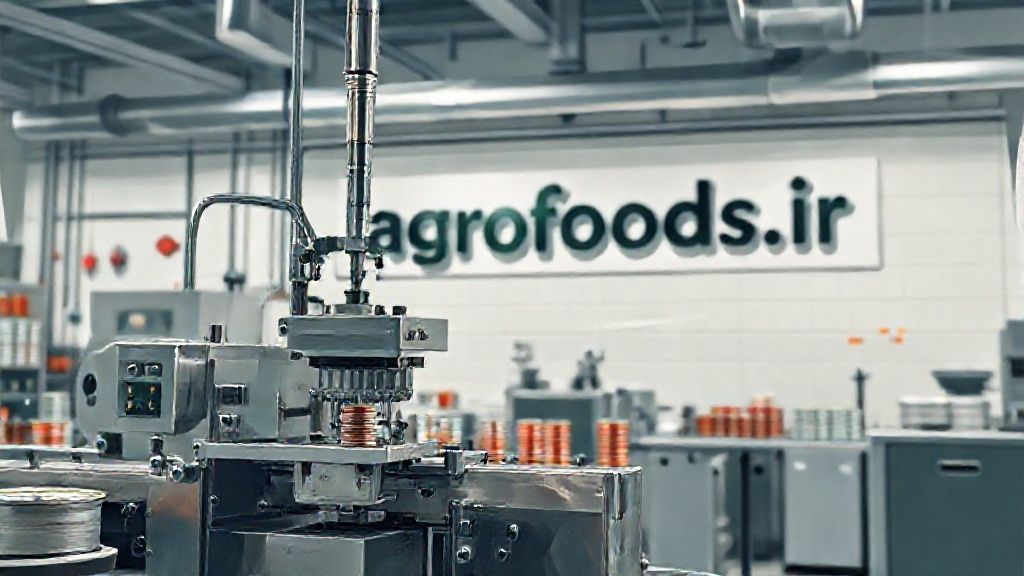 تصویری از دستگاه دربند قوطی در حال کار