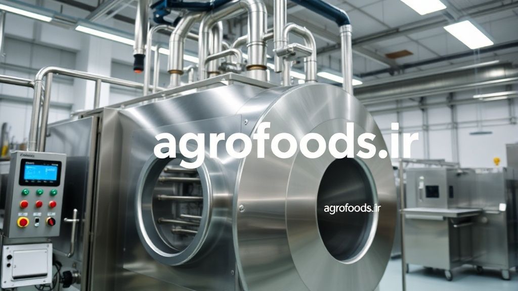 خط تولید مواد غذایی مدرن در تهران با تونل پاستوریزاتور