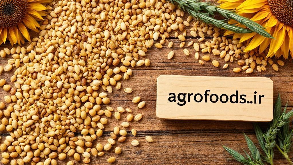 تصویری از انواع دانه های روغنی با کیفیت